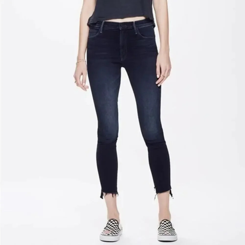 Mother The Stunner Zip Two Step Fray Skinny Jeans in Last Call Size 27